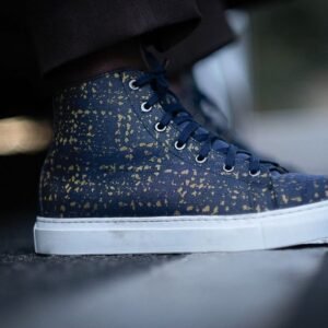 High Top Wax African Print Shoes
