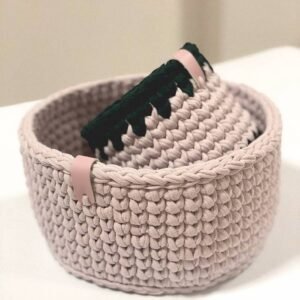 Knitted Home Decor Basket Set